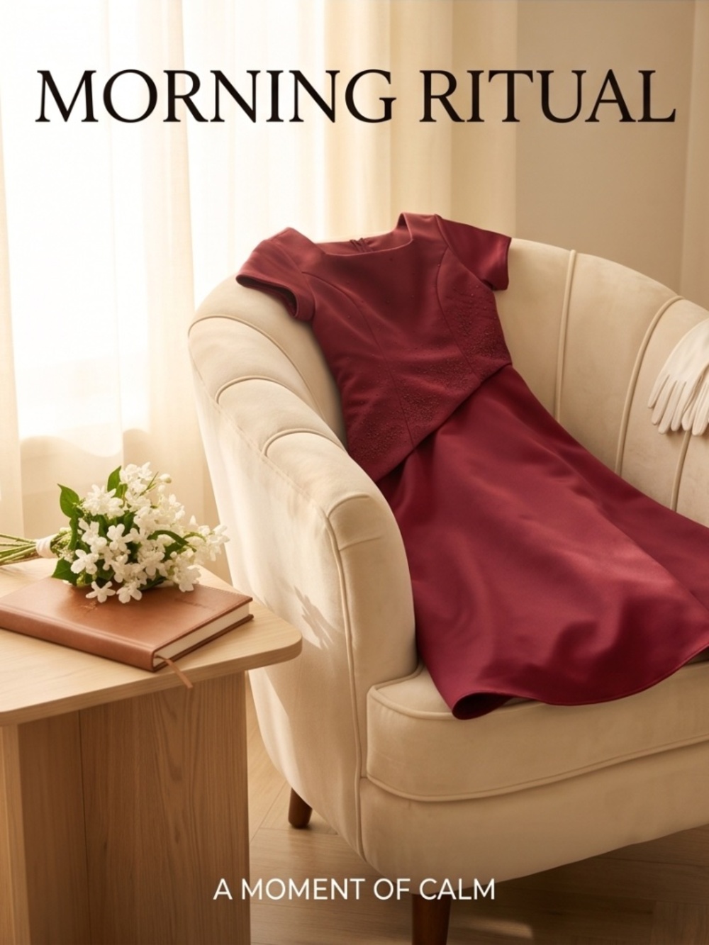 Formal Burgundy Dress for Girls